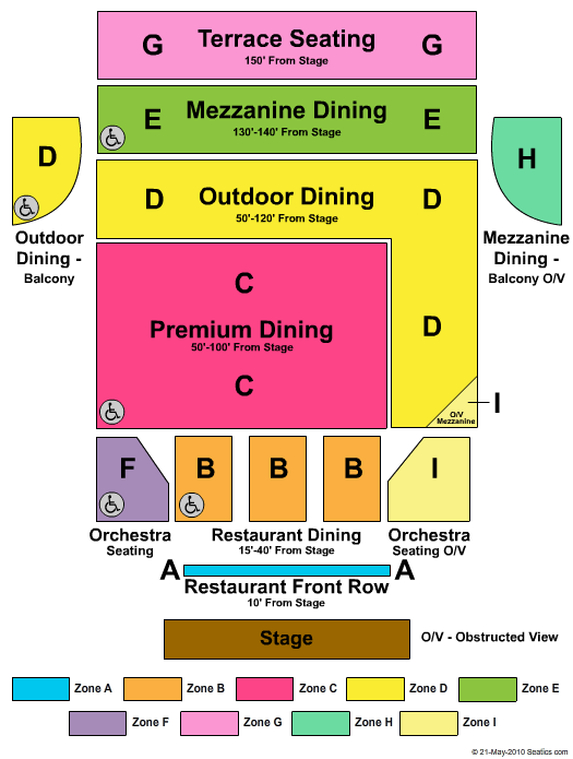 Wente Vineyards End Stage Zone Seating Chart